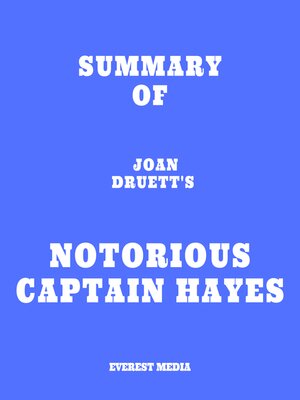 cover image of Summary of Joan Druett's Notorious Captain Hayes